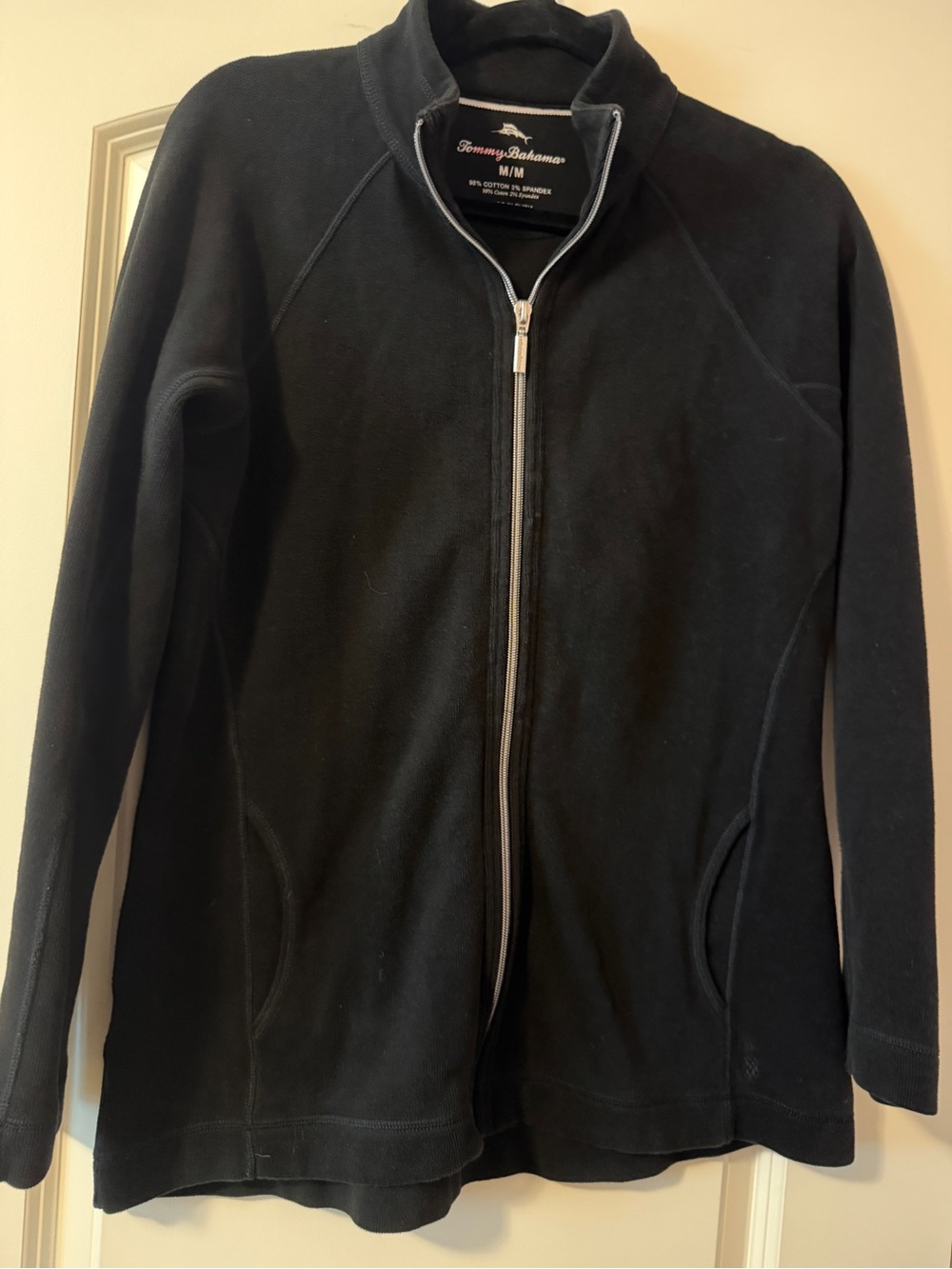 Tommy Bahama Women’s Aruba Black Full-Zip Jacket M MSRP:$128